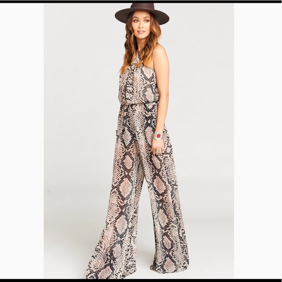snakeskin romper shorts